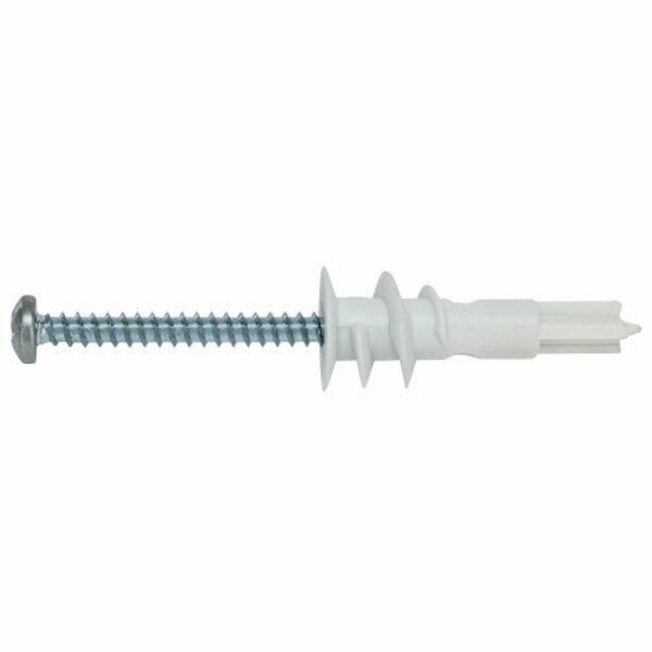 Hillman Screw Anchor, 1-1/4" L, Nylon, 6 PK 9413